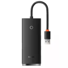 هاب 4 پورت usb3 باسئوس مدل Lite Series -WKQX03000 25cm