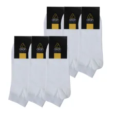 جوراب مردانه آریان نخ باف مدل 5122 بسته ساده 6عددی