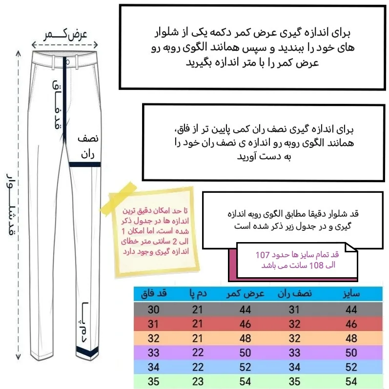 شلوار معمولی مردانه مدل کتان کلاسیک کد sh135