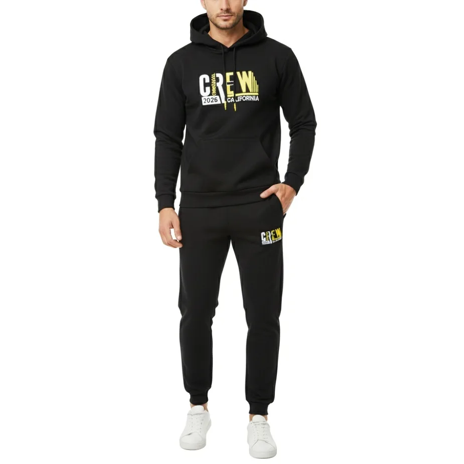 ست هودی و شلوار راحتی مردانه مدل NVHAKCREWB