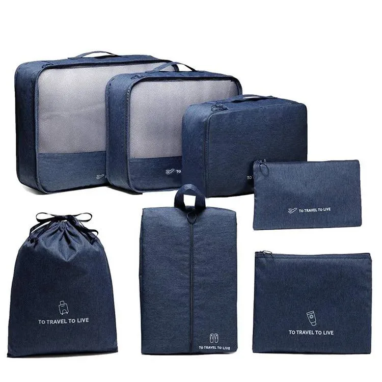 نظم دهنده ساک و چمدان مدل Q009 مجموعه 7 عددی