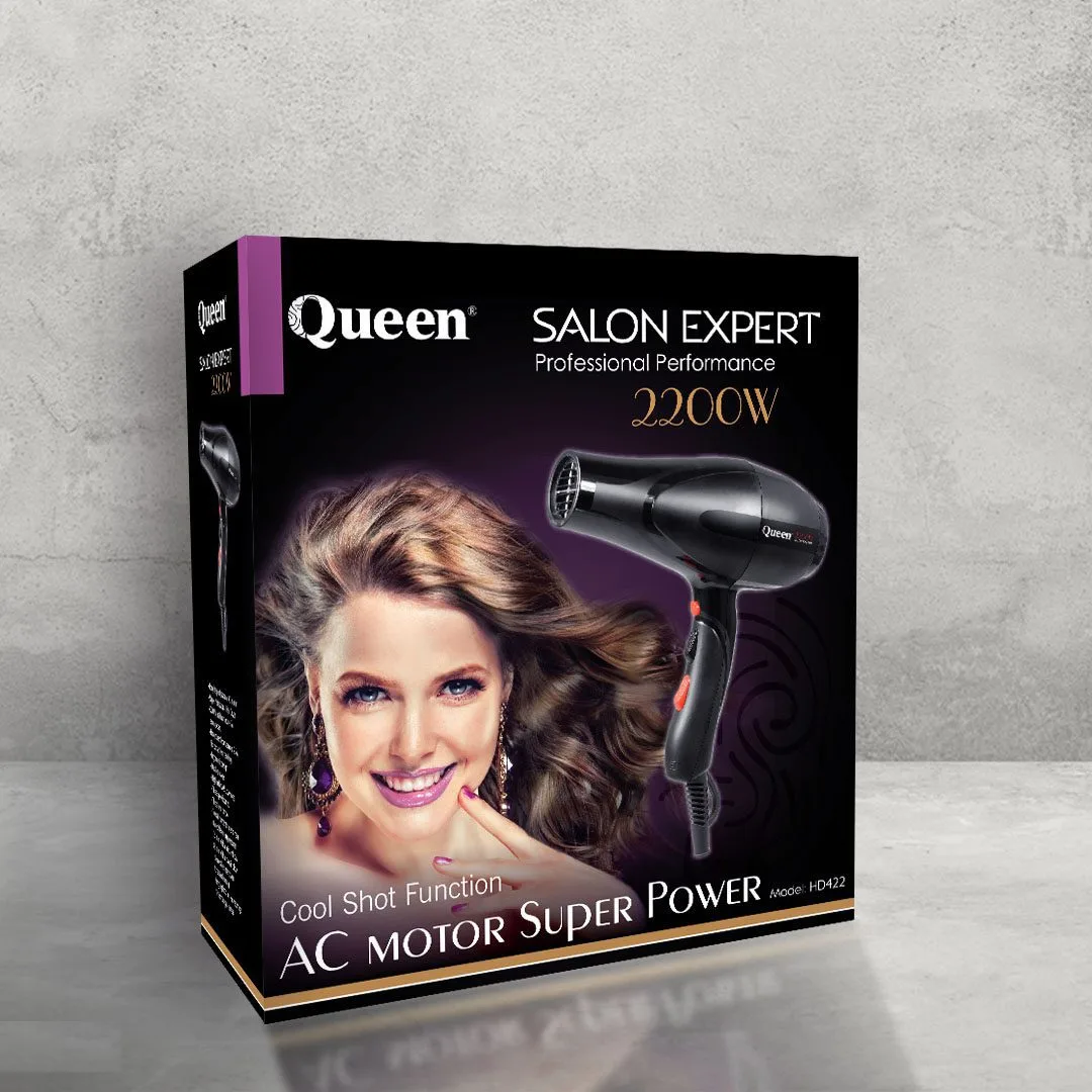 سشوار حرفه ای کویین مدل HD422