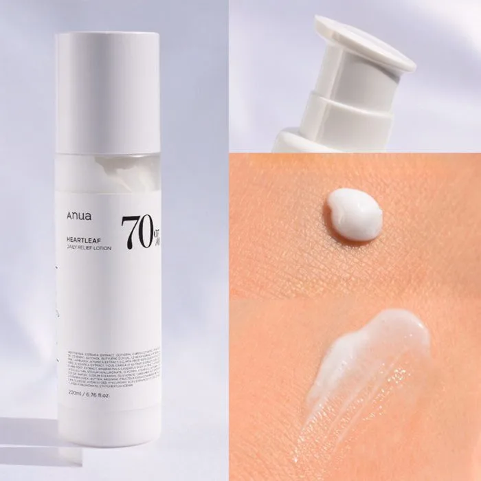 کرم مرطوب کننده دست و صورت آنوا مدل Heartleaf70 مناسب انواع پوست حجم 200 میلی لیتر