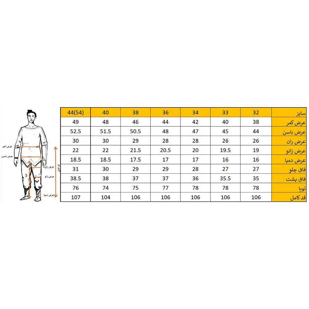 شلوار جین مردانه مدل راسته SHC-07