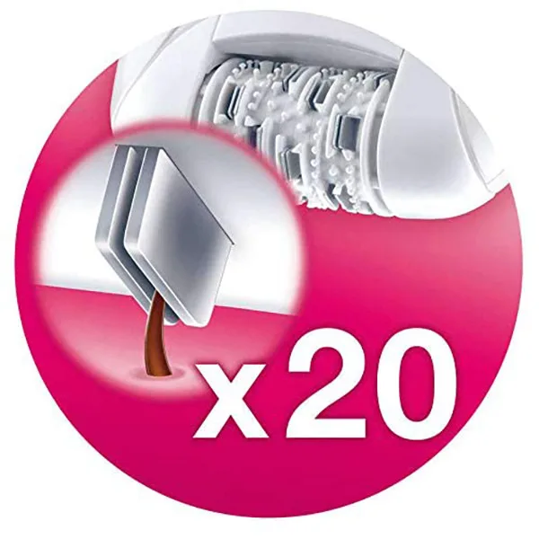 اپیلاتور براون مدل Hello Face به همراه ماشین اصلاح موی صورت بانوان براون مدل 01