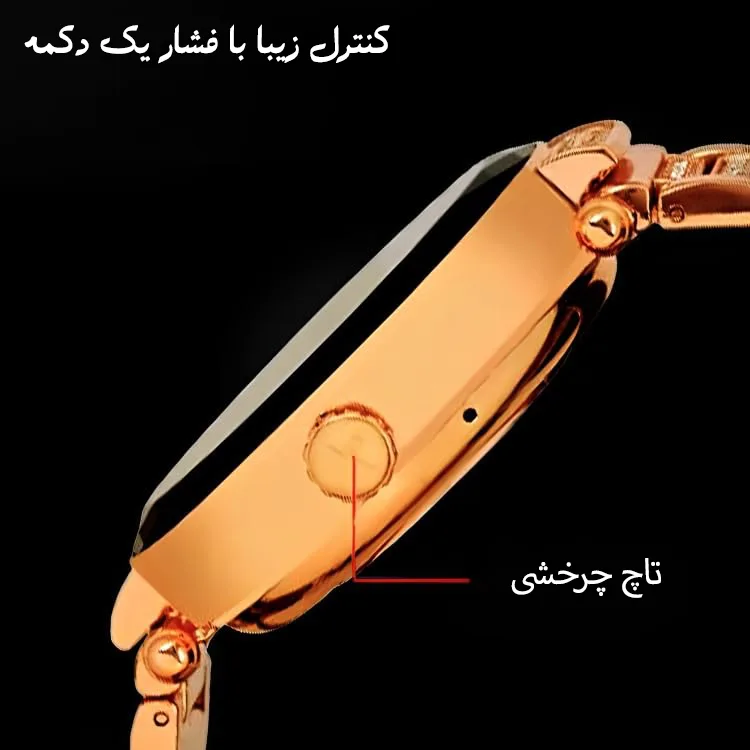 ساعت هوشمند مدل GEN 17 با قابلیت صفحه نمایش رنگی و لمسی، کنترل موسیقی، مکالمه از طریق بلوتوث و امکان تغییر تم ساعت و ضد آب با بند فلزی