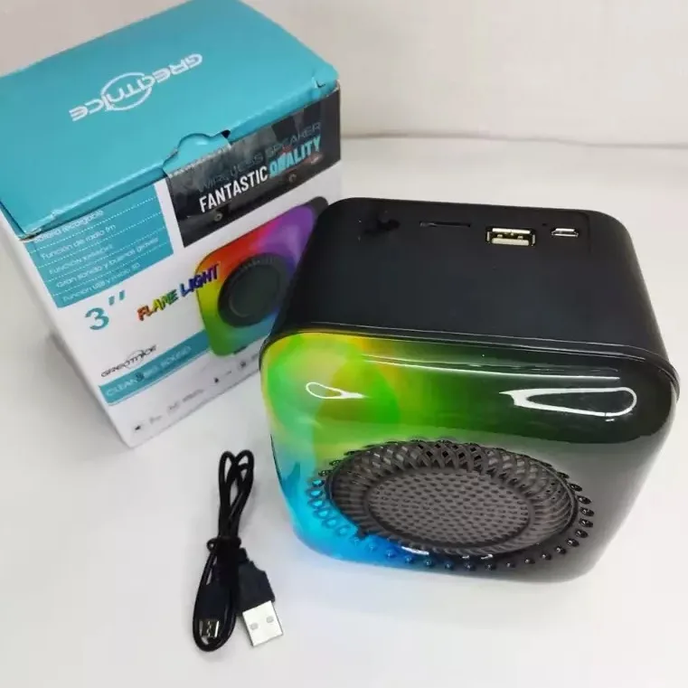اسپیکر بلوتوثی قابل حمل مدل GTS-1867 با rgb