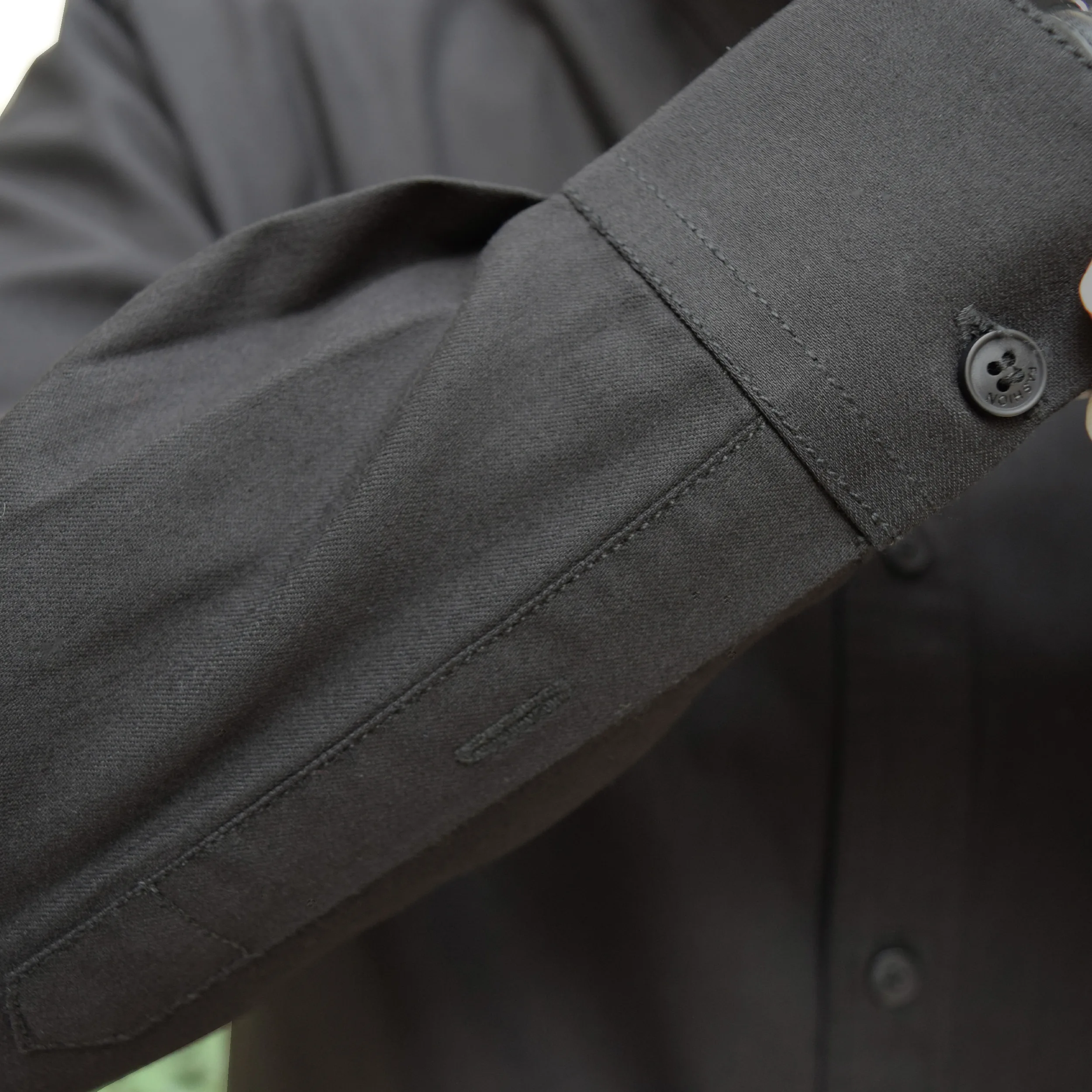 پیراهن آستین بلند یقه برگردان مردانه مدل نیلگون کد 18711687