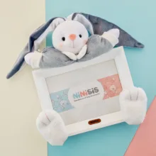 قاب عکس کودک نی نی سیس مدل خرگوش رابیت کد 13x18 Gry