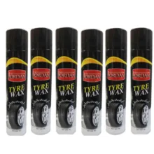 اسپری تمیز کننده لاستیک خودرو جردن کد j6 حجم 650 میلی لیتر بسته 6 عددی