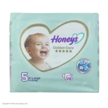پوشک بچه هانیز مدل دابل سایز 5 چهار بسته 28 عددی