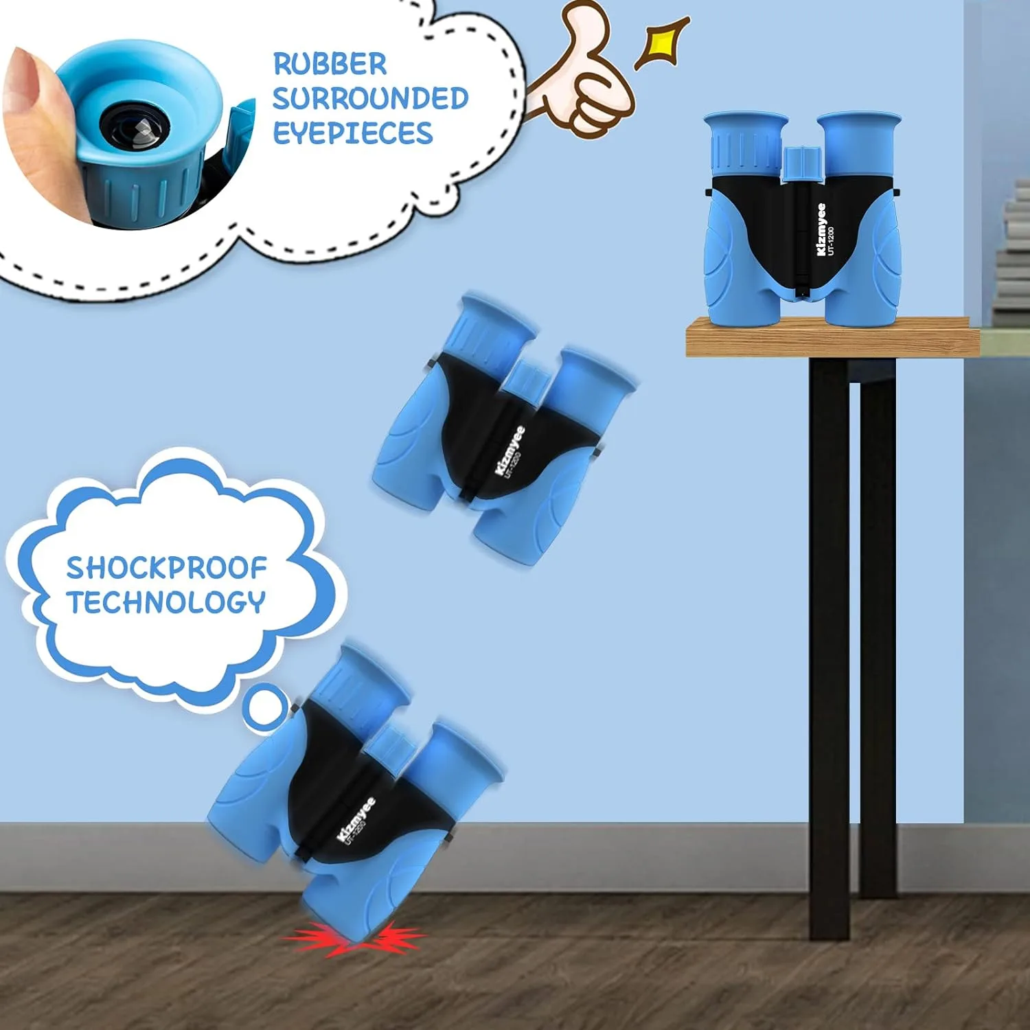 دوربین دوچشمی بچگانه کیزمی مدل B0C7Z93HFD