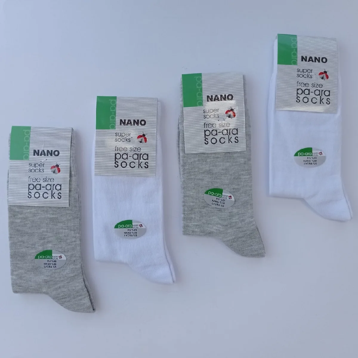 جوراب مردانه پاآرا مدل 200 مجموعه 4 عددی