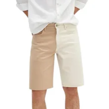 شلوارک مردانه ال سی وایکیکی مدل جین دورنگ