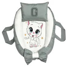 تشک غلت گیر نوزاد پاد آفرین مدل گربه طرح حرف G
