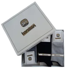 جوراب نانو ساق بلند مردانه تانیلان مدل 1498 بسته 6 عددی