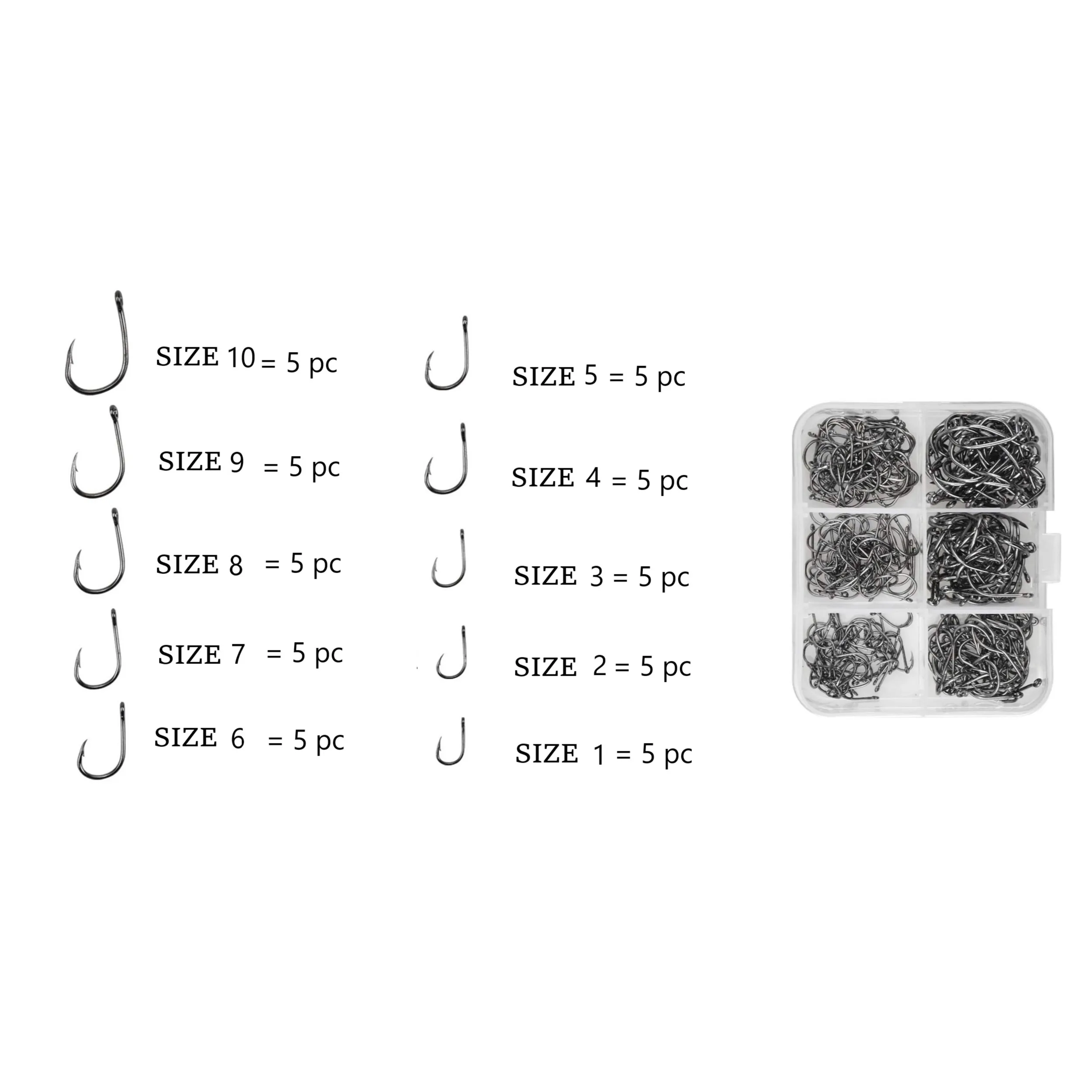 لوازم ماهیگیری مدل KM304 مجموعه 65 عددی