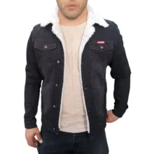 کت زمستانه مردانه مدل جین خزدار کد z-01