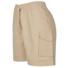 شلوارک مردانه دل مد گروپ مدل 249016809 کتان رنگ کرم