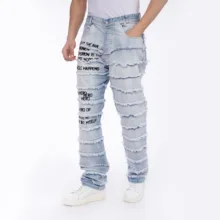 شلوار جین آزاد مردانه لوسیفر مدل 77570