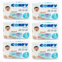 پوشک بچه کانفی مدل PERMIUM سایز 4 شش بسته 34 عددی