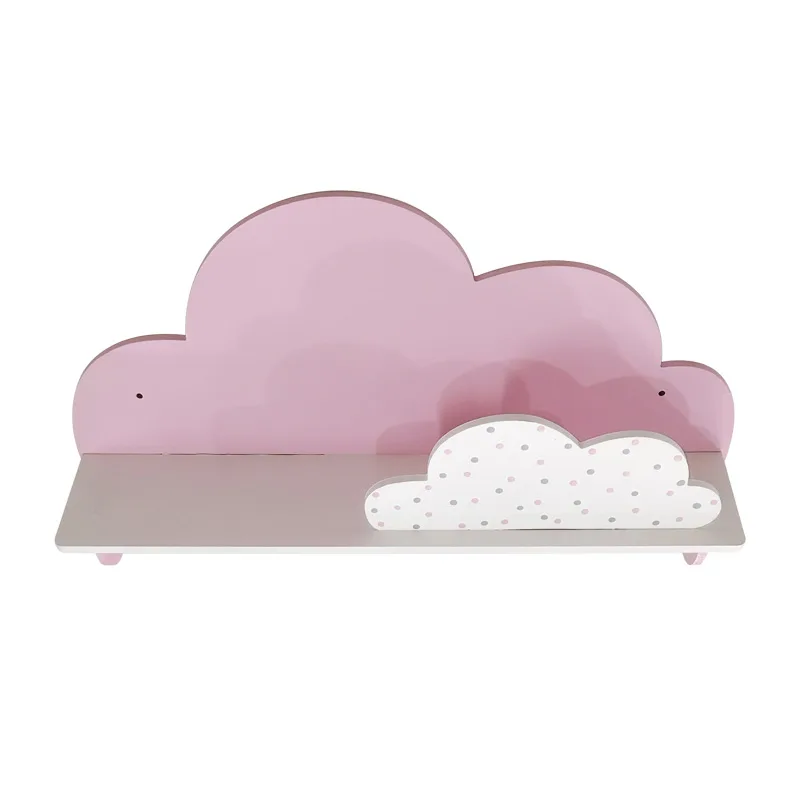 شلف دیواری اتاق کودک طرح ابر مدل MKids52-Pink