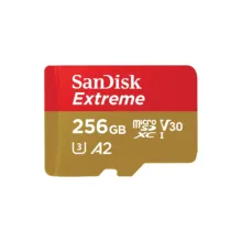 کارت حافظه microSDXC سن دیسک مدل Extreme کلاس A2 استاندارد UHS-I U3 سرعت 190MBps ظرفیت 256 گیگابایت