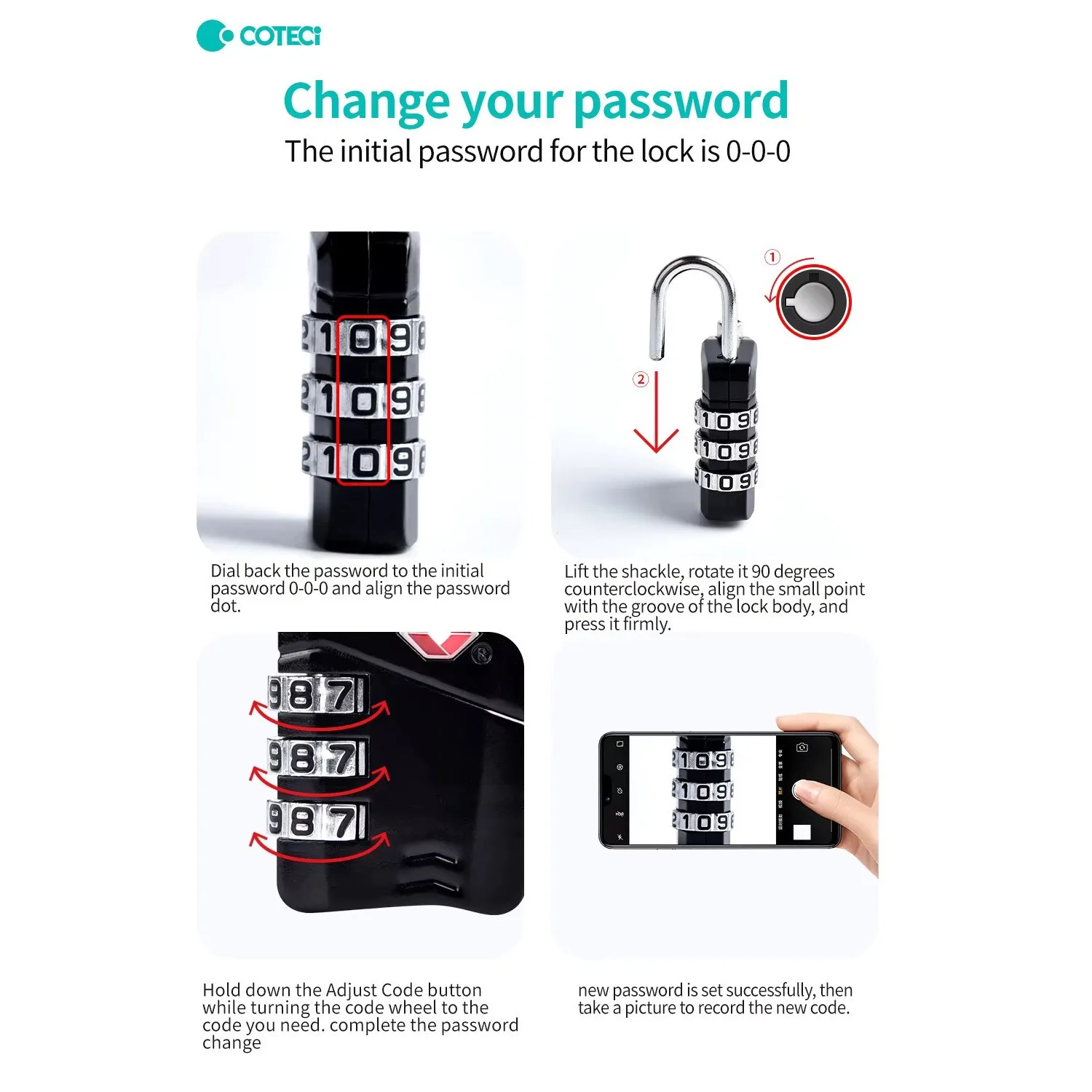 قفل چمدان کوتتسی مدل TR-006