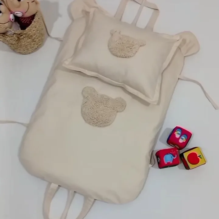 تشک خواب نوزاد مدل تدی مجموعه ۲ عددی