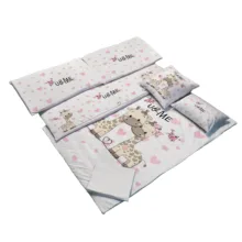 سرویس روتختی 7 تکه کودک مامزکیوتی مدل دو زرافه SK46