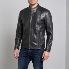 کت چرم مردانه چرمیران مدل شانون