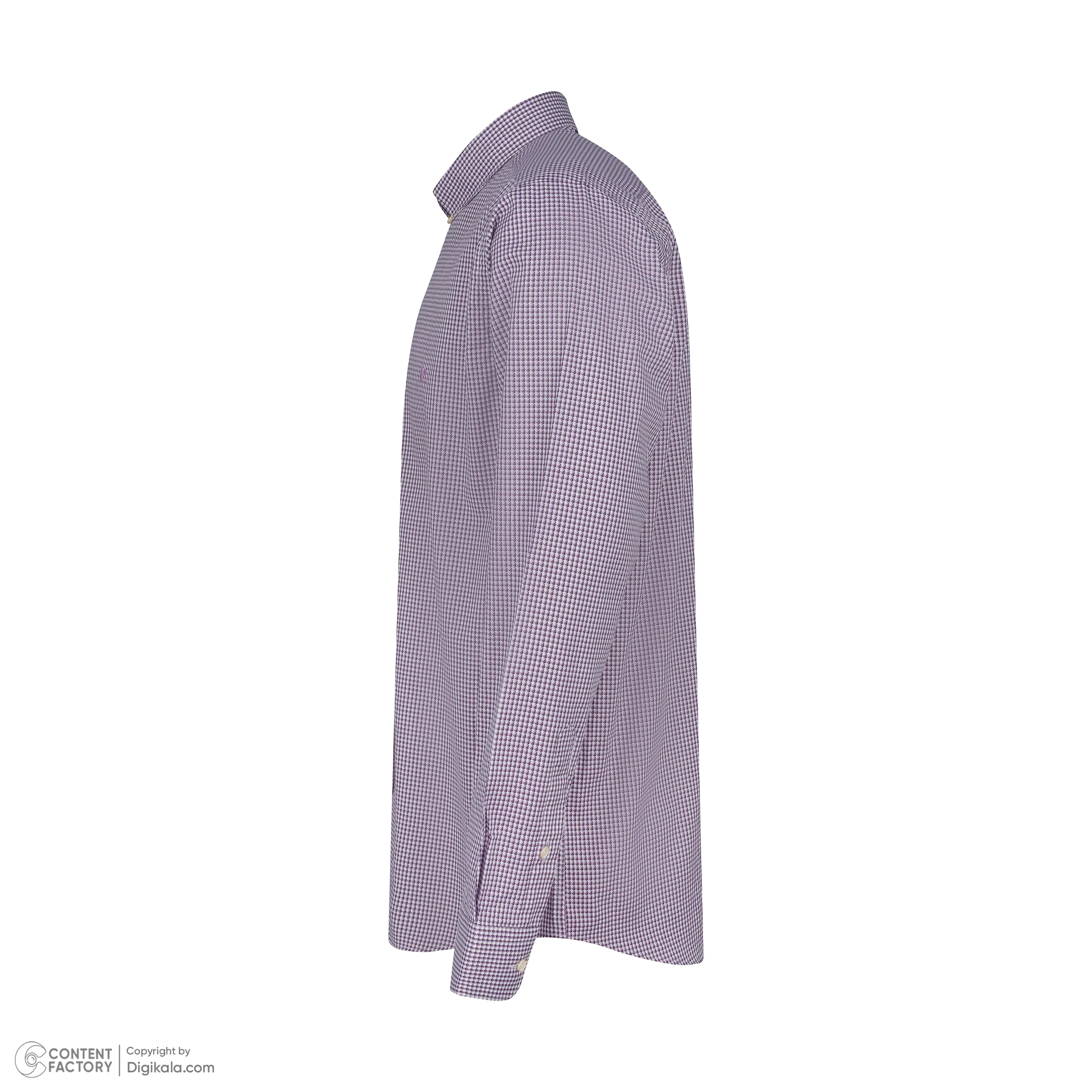 پیراهن آستین بلند یقه برگردان مردانه پیر کاردین مدل 90210316