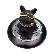 خوشبوکننده خودرو رو داشبوردی مدل سگ لاکچری کد BLK