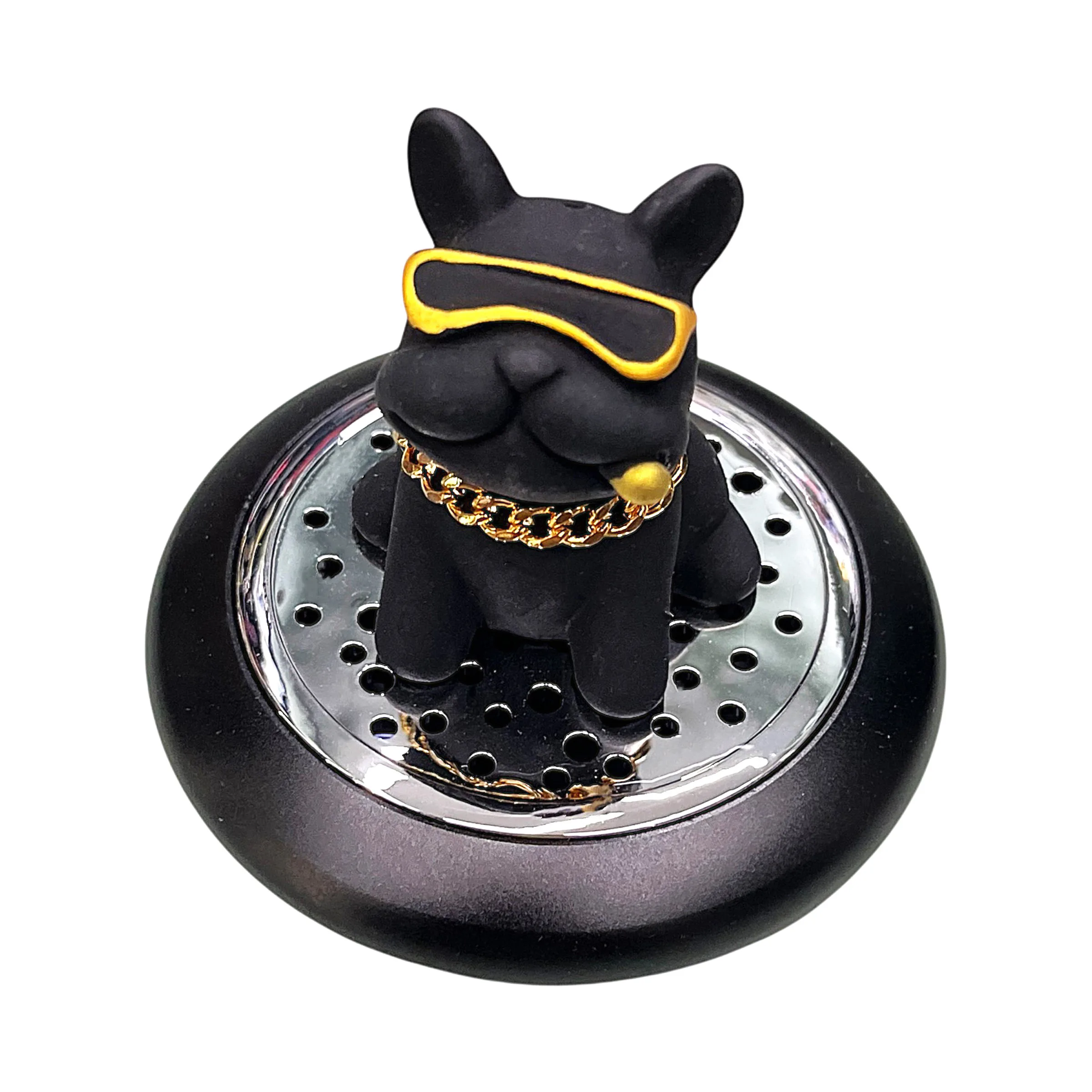 خوشبوکننده خودرو رو داشبوردی مدل سگ لاکچری کد BLK