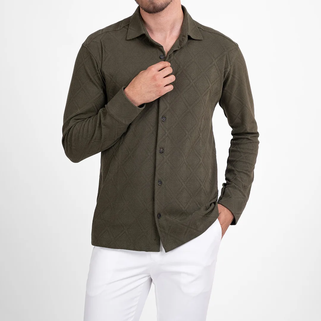 پیراهن آستین بلند مردانه ام کی مدل 30048