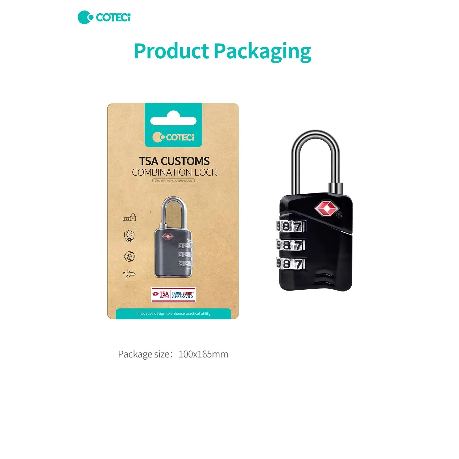 قفل چمدان کوتتسی مدل TR-006