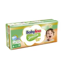 پوشک بچه ضد حساسیت بیبی لینو مدل Value Pack سایز 6 بسته 38 عددی