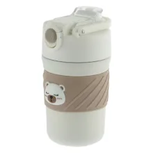 ماگ سفری مدل خرس سیلیکونی گنجایش 0.45 لیتر