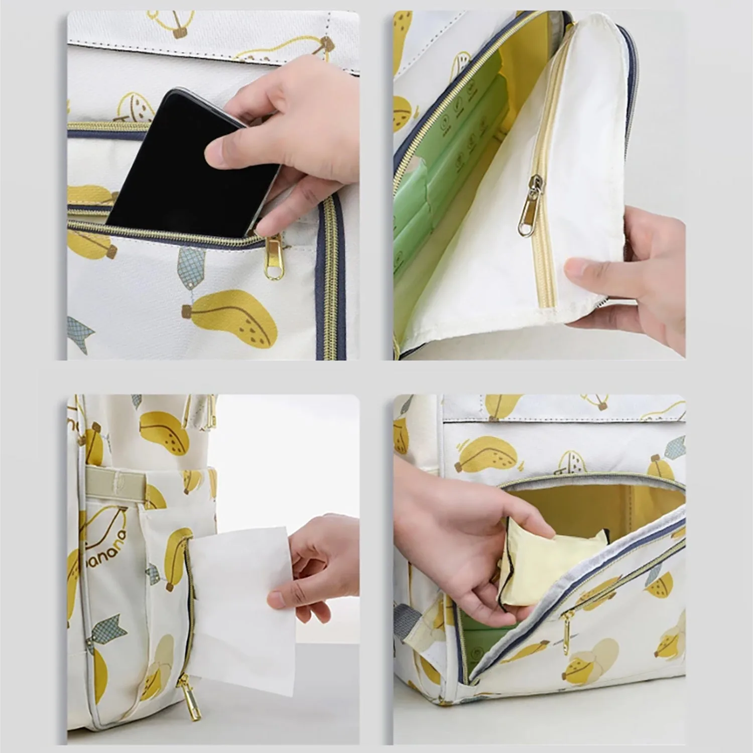 کوله پشتی لوازم کودک طرح موز کد A2-PLUS