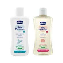 لوسیون بدن و روغن ماساژ کودک چیکو مدل C10242 حجم 200 و 200 میلی لیتر