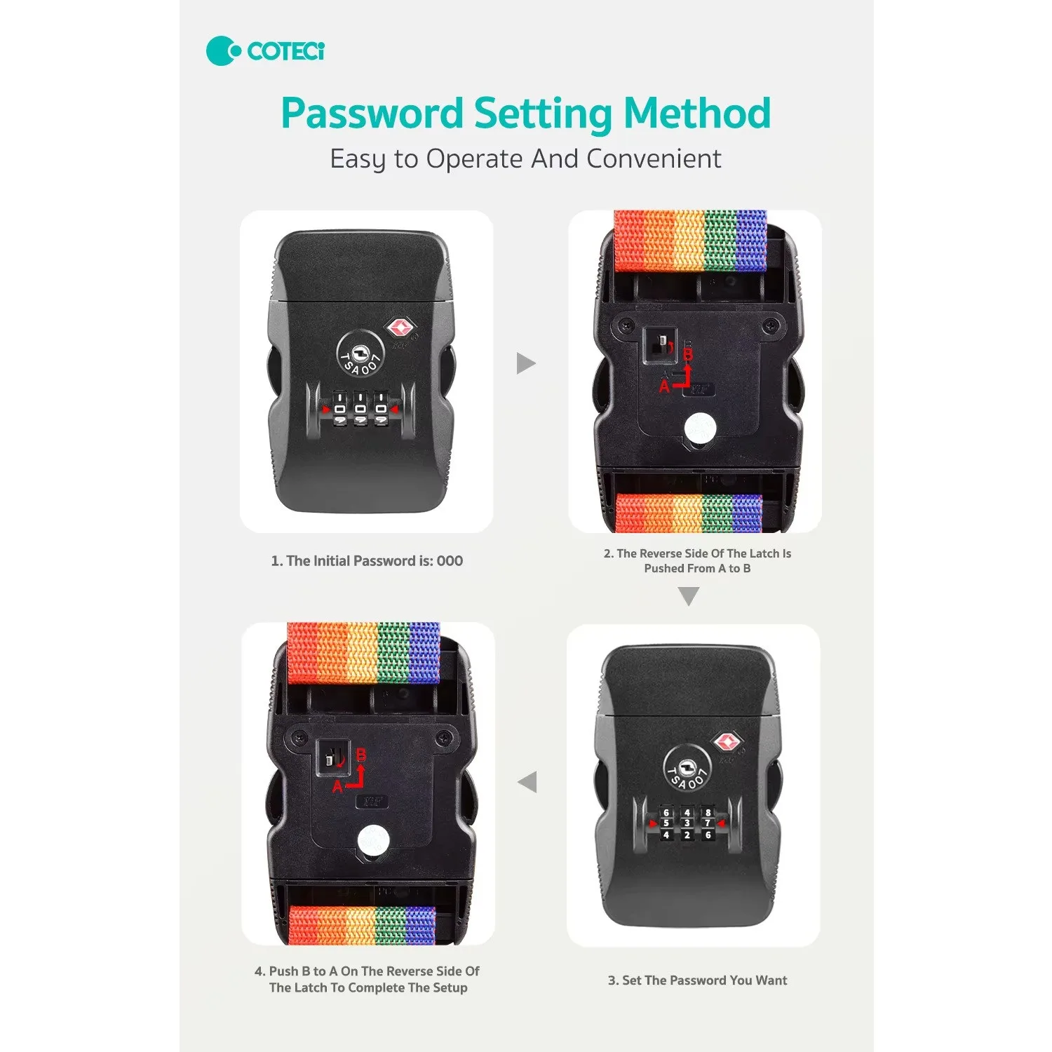 قفل چمدان کوتتسی مدل TR-004