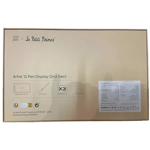 قلم نوری با صفحه نمایش 11.9 اینچ ایکس پی-پن مدل ARTIST 12 (2nd Gen) LA PETITE PRINCE