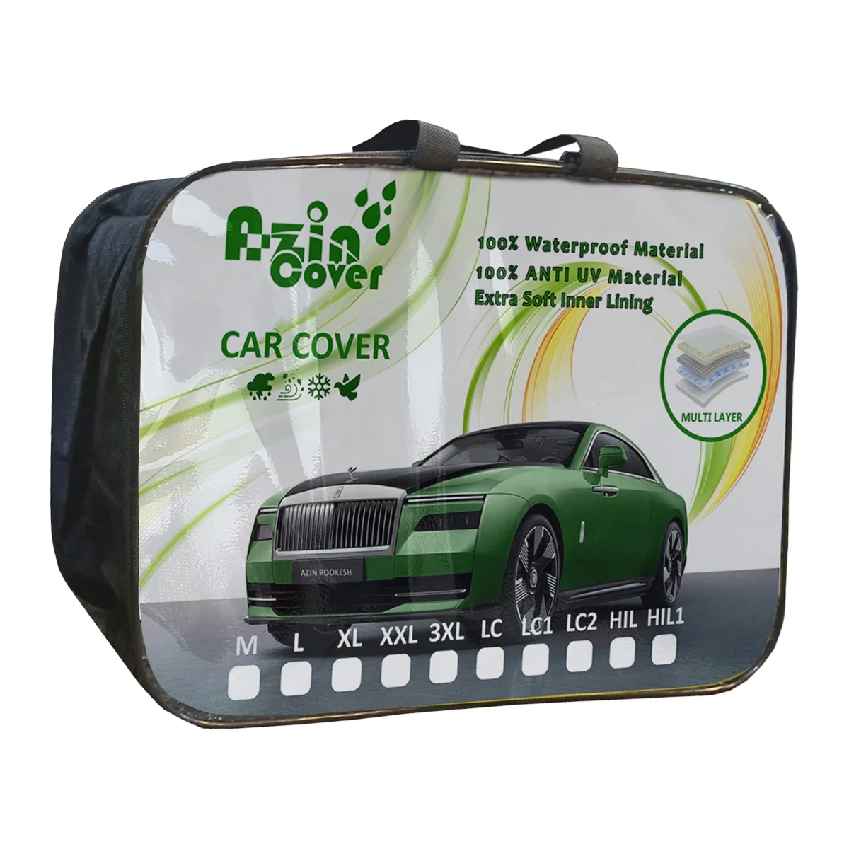 چادر خودرو آذین کاور مدل MULTILAYER مناسب برای پژو 405