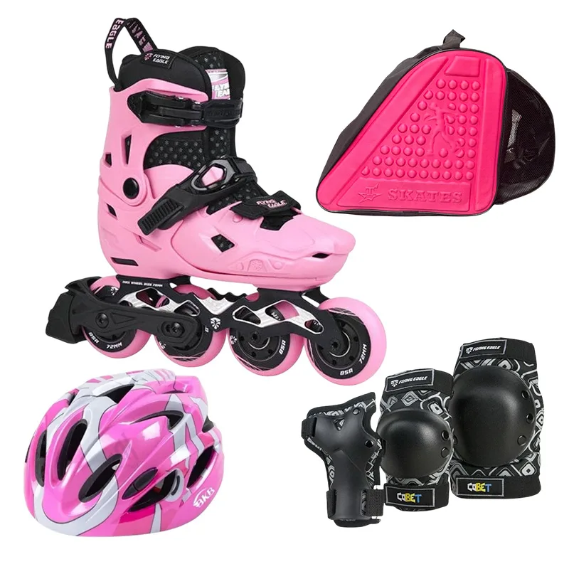 اسکیت کفشی فلاینگ ایکل مدل  S7-L به همراه کلاه و لوازم ایمنی