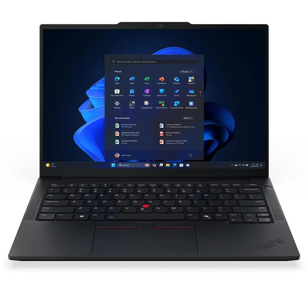 لپ تاپ 14 اینچی لنوو مدل ThinkPad E14 Gen 7-Core Ultra 7 255H-32GB DDR5 5600MHz-1TB SSD-Backlit-Fingerprint-IPS - کاستوم شده