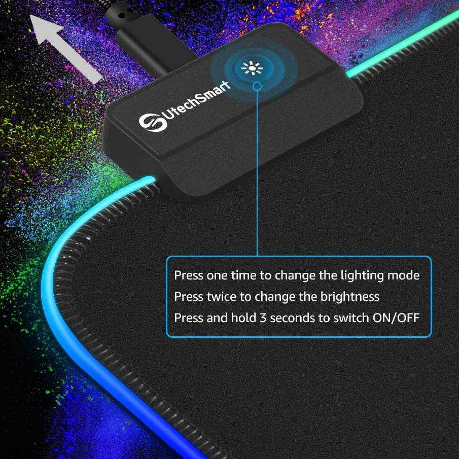 ماوس پد مخصوص بازی اسکپتر مدل pro-glide RGB