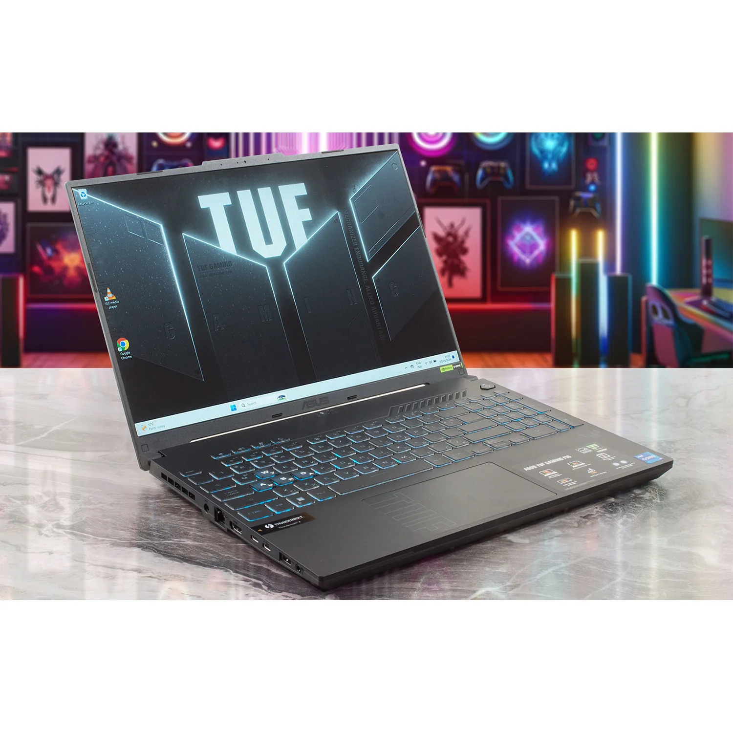 لپ تاپ 16 اینچی ایسوس مدل TUF Gaming F16 FX607VJ-RL805W-Core 5 210H-16GB DDR4 3200MHz-512GB SSD-RTX3050 6GB-FHD 144Hz - کاستوم شده
