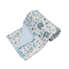 پتو نوزاد مادرکر مدل فیل و گنجشک سایز 80×80 سانتی متر