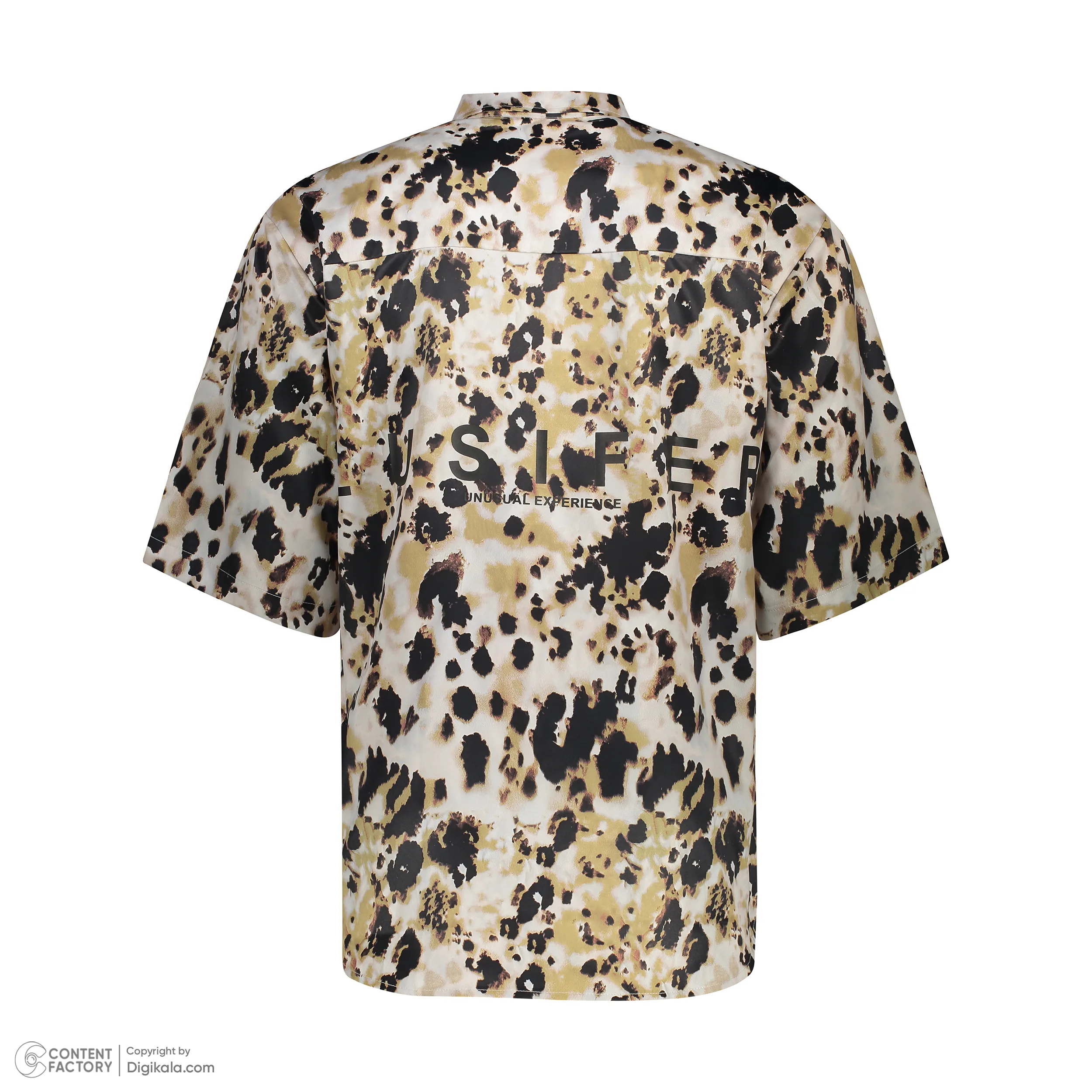 پیراهن آستین کوتاه یقه برگردان مردانه لوسیفر مدل M21346