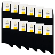 جوراب مردانه آریان نخ باف مدل 5121-7 بسته 12 عددی